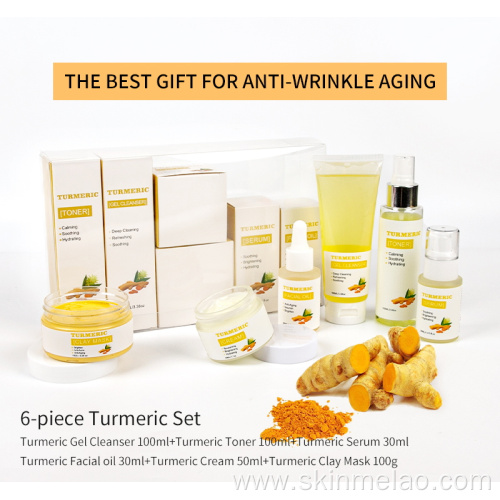 Organic Turmeric Korean Face Skin Care Gift Set